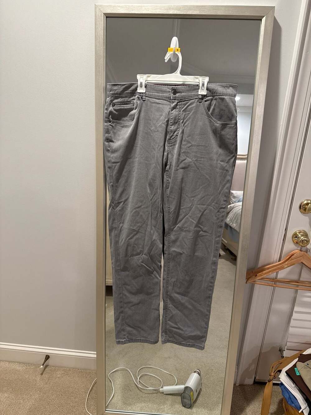 johnnie-O Grey 5-Pocket Pants Size 35x32